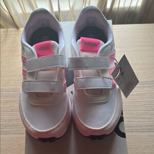Adidas Kids' Sneakers with Pink Accents